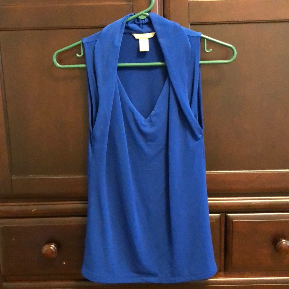 Drape neck detail top